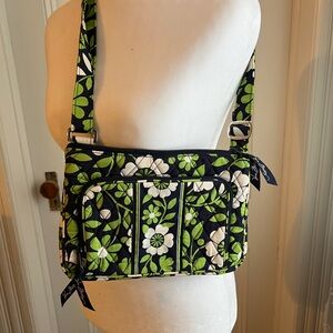 Vera Bradley Floral Green and Navy Women's Bag